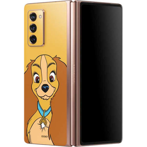 Disney Lady & The Tramp Lady Portrait Galaxy Z Fold2 5G Skin