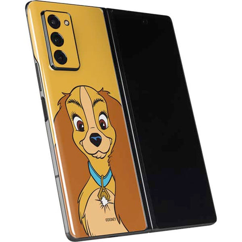Disney Lady & The Tramp Lady Portrait Galaxy Z Fold2 5G Skin