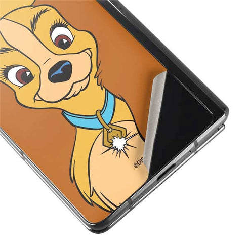 Disney Lady & The Tramp Lady Portrait Galaxy Z Fold2 5G Skin