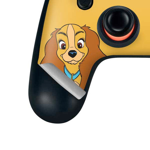 Disney Lady & The Tramp Lady Portrait Google Stadia Controller Skin