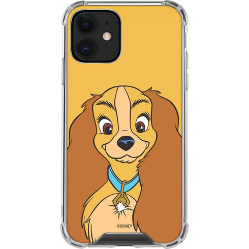 Disney Lady & The Tramp Lady Portrait iPhone 12 Clear Case