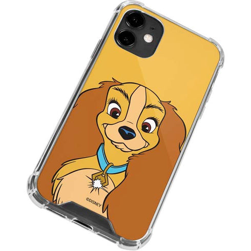 Disney Lady & The Tramp Lady Portrait iPhone 12 Clear Case
