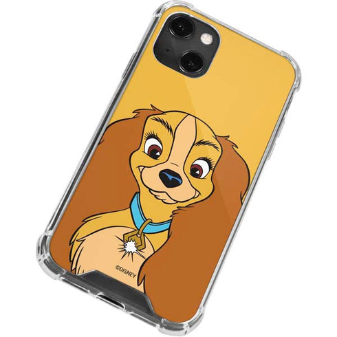 Disney Lady & The Tramp Lady Portrait iPhone 13 Mini Clear Case