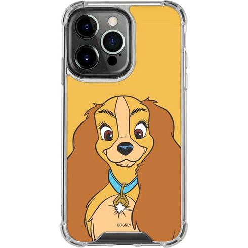 Disney Lady & The Tramp Lady Portrait iPhone 13 Pro Clear Case