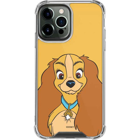 Disney Lady & The Tramp Lady Portrait iPhone 13 Pro Max Clear Case