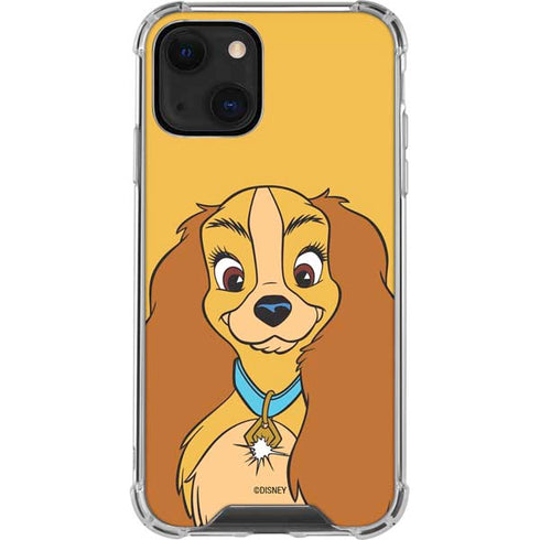 Disney Lady & The Tramp Lady Portrait iPhone 14 Clear Case