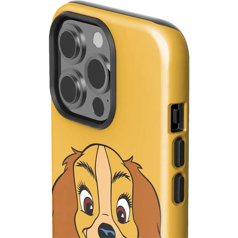 Disney Lady & The Tramp Lady Portrait iPhone 14 Pro Impact Case