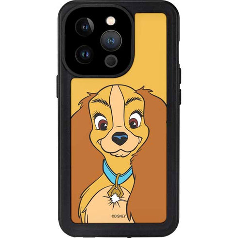 Disney Lady & The Tramp Lady Portrait iPhone 14 Pro Waterproof Case