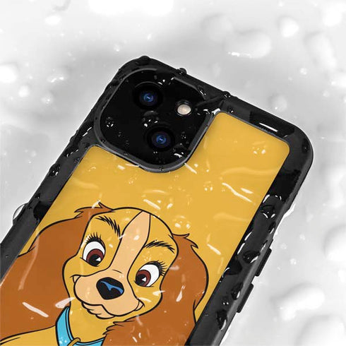Disney Lady & The Tramp Lady Portrait iPhone 15 Plus Waterproof Case