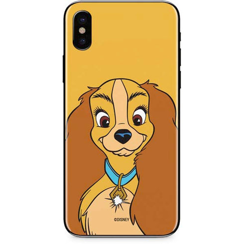 Disney Lady & The Tramp Lady Portrait iPhone X Skin