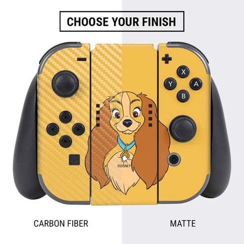 Disney Lady & The Tramp Lady Portrait Nintendo Switch Bundle Skin