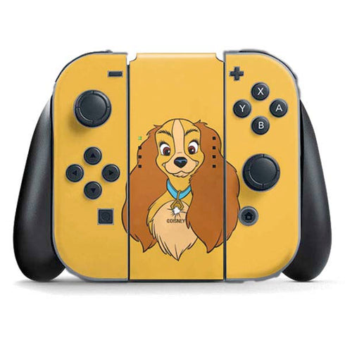 Disney Lady & The Tramp Lady Portrait Nintendo Switch (2017-2021) Joy-Con Controller Skin