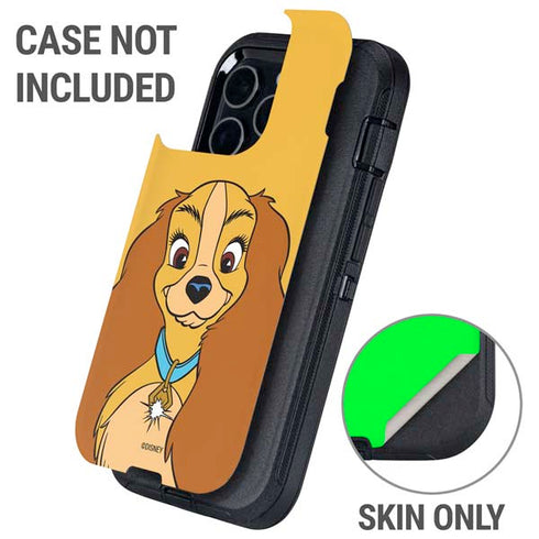 Disney Lady & The Tramp Lady Portrait Otterbox Defender iPhone Skin