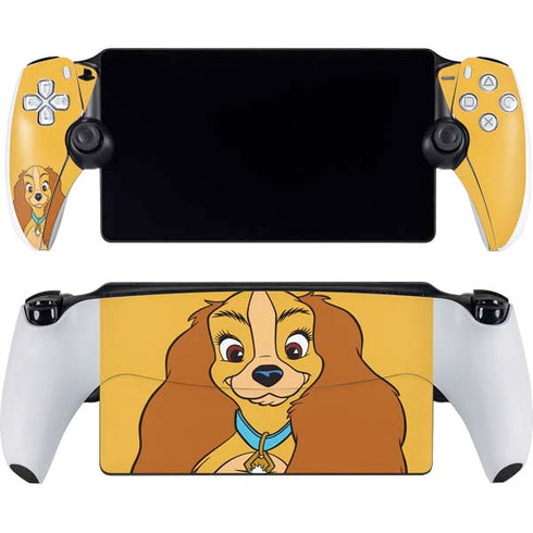 Disney Lady & The Tramp Lady Portrait PlayStation Portal Remote Player Skin