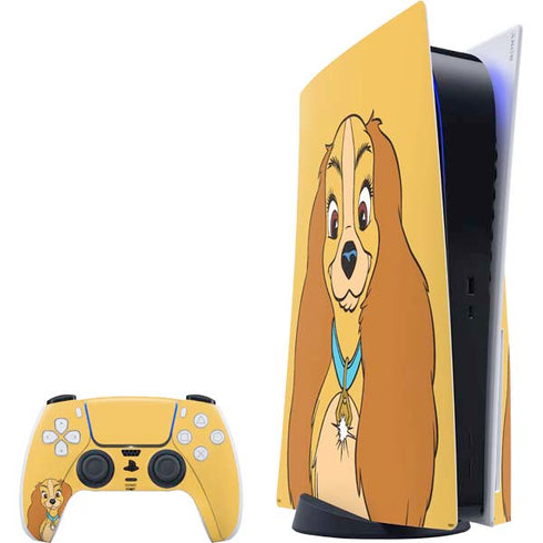 Disney Lady & The Tramp Lady Portrait PS5 Bundle Skin