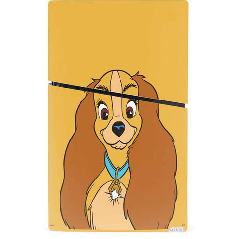 Disney Lady & The Tramp Lady Portrait PS5 Slim Digital Edition Bundle Skin