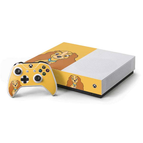 Disney Lady & The Tramp Lady Portrait Xbox One S All-Digital Edition Bundle Skin