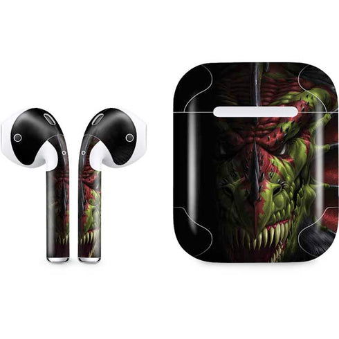 Tom Wood Lair of Shadows Dragon Apple AirPods Skin