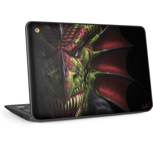 Lair of Shadows Dragon by Tom Wood HP Chromebook Skin