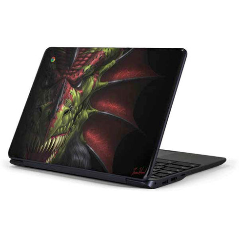 Tom Wood Lair of Shadows Dragon Samsung Chromebook Skin