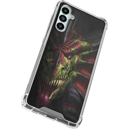 Lair of Shadows Dragon by Tom Wood Galaxy A15 5G Clear Case