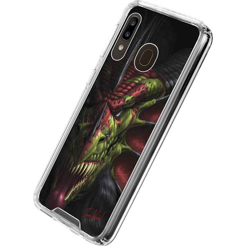 Tom Wood Lair of Shadows Dragon Galaxy A30 Clear Case