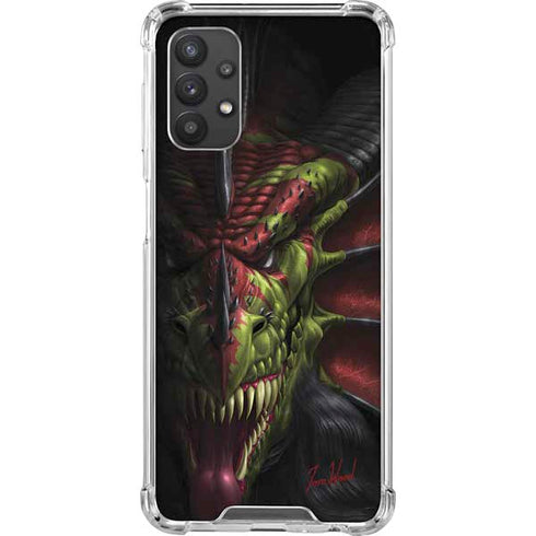 Tom Wood Lair of Shadows Dragon Galaxy A32 5G Clear Case