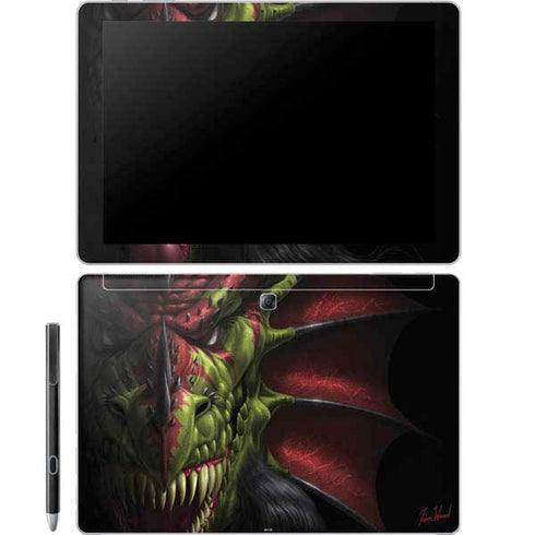 Tom Wood Lair of Shadows Dragon Galaxy Book 12in Skin