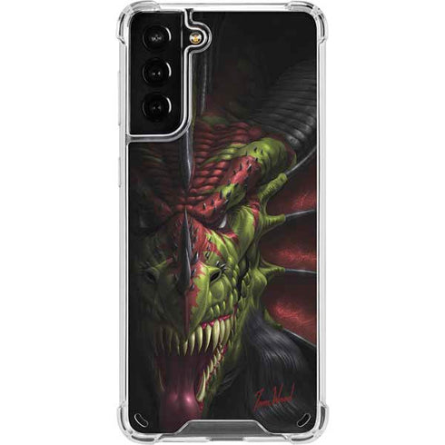 Tom Wood Lair of Shadows Dragon Galaxy S21 Plus 5G Clear Case