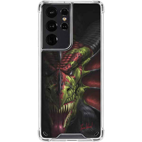 Tom Wood Lair of Shadows Dragon Galaxy S21 Ultra 5G Clear Case