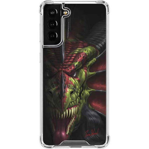 Tom Wood Lair of Shadows Dragon Galaxy S22 Plus Clear Case