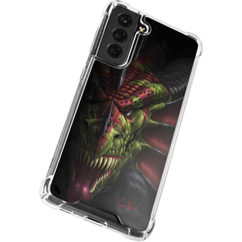 Tom Wood Lair of Shadows Dragon Galaxy S22 Plus Clear Case