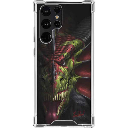 Tom Wood Lair of Shadows Dragon Galaxy S22 Ultra Clear Case