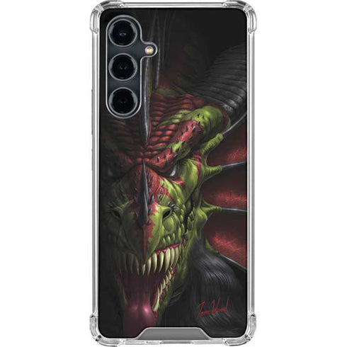 Lair of Shadows Dragon by Tom Wood Galaxy S23 FE Clear Case