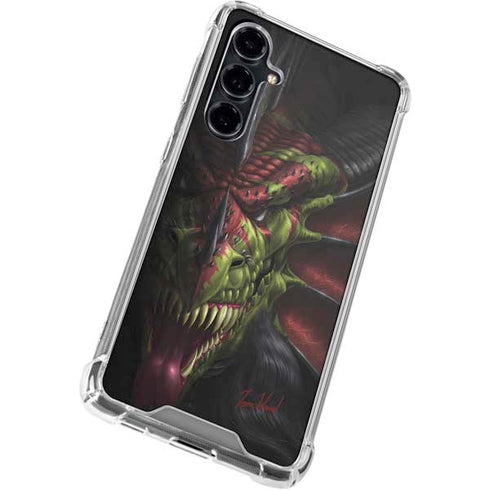 Lair of Shadows Dragon by Tom Wood Galaxy S23 FE Clear Case