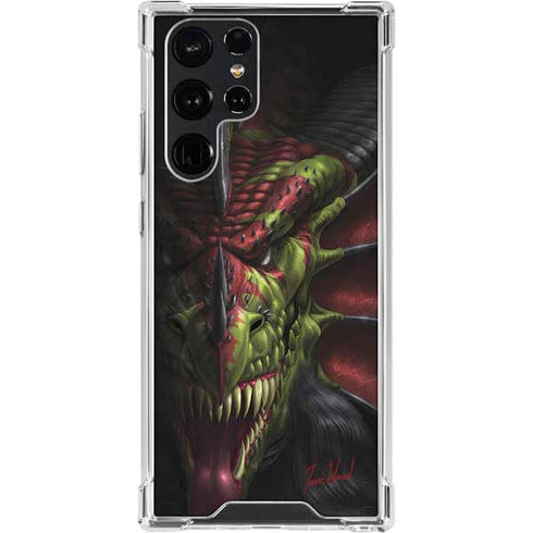 Lair of Shadows Dragon by Tom Wood Galaxy S24 Ultra Clear Case