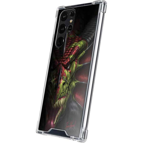 Lair of Shadows Dragon by Tom Wood Galaxy S24 Ultra Clear Case