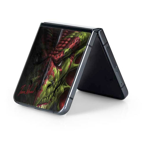 Lair of Shadows Dragon by Tom Wood Galaxy Z Flip5 5G Skin