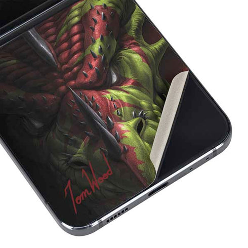 Lair of Shadows Dragon by Tom Wood Galaxy Z Flip5 5G Skin