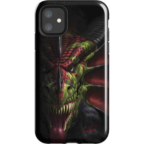 Tom Wood Lair of Shadows Dragon iPhone 11 Impact Case