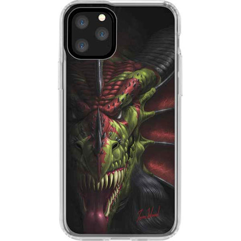 Lair of Shadows Dragon by Tom Wood iPhone 11 Pro Clear Case