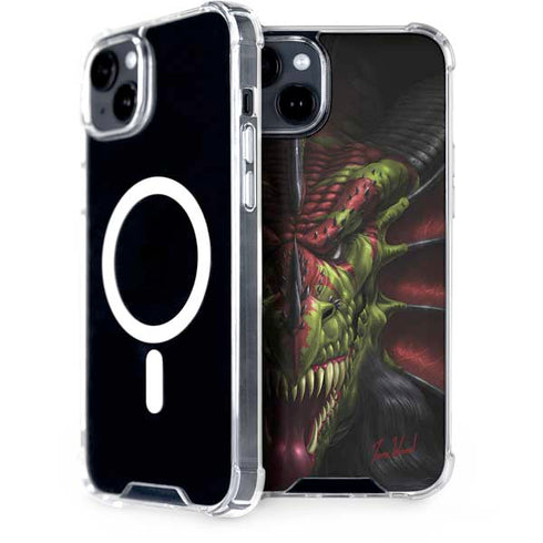 Lair of Shadows Dragon by Tom Wood iPhone 15 MagSafe Case