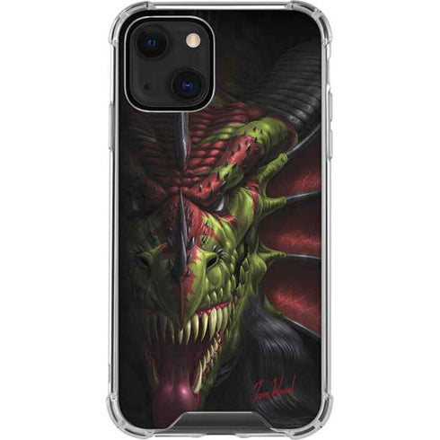 Tom Wood Lair of Shadows Dragon iPhone 14 Plus Clear Case