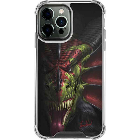 Lair of Shadows Dragon by Tom Wood iPhone 15 Pro Max Clear Case