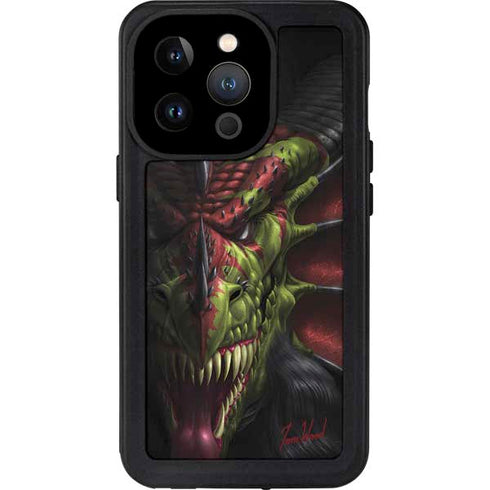 Tom Wood Lair of Shadows Dragon iPhone 14 Pro Waterproof Case