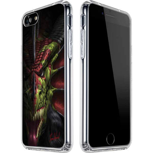 Tom Wood Lair of Shadows Dragon iPhone SE (2nd & 3rd Gen) Clear Case