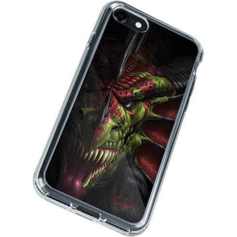 Tom Wood Lair of Shadows Dragon iPhone SE (2nd & 3rd Gen) Clear Case