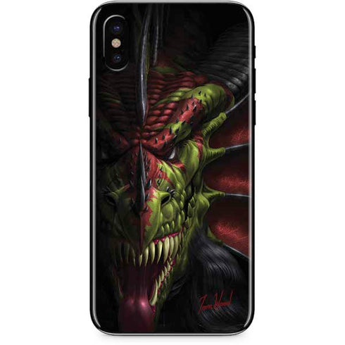 Tom Wood Lair of Shadows Dragon iPhone X Skin