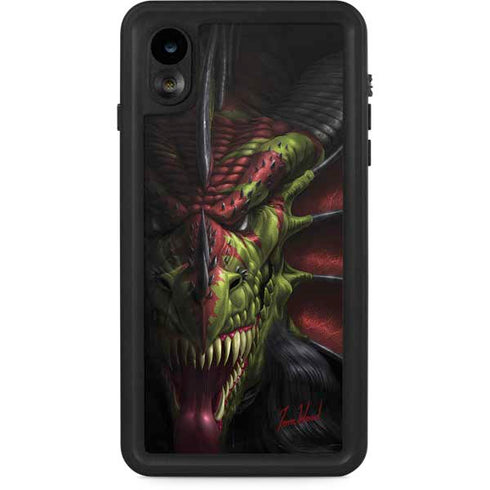 Tom Wood Lair of Shadows Dragon iPhone XR Waterproof Case
