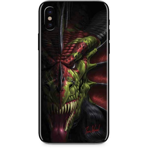 Tom Wood Lair of Shadows Dragon iPhone XS Skin